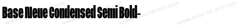Base Neue Condensed Semi Bold字体转换